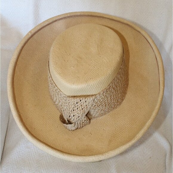Lily J. by Eric Javits women's sun Hat wrap tie designer Size Small summer - Picture 10 of 12